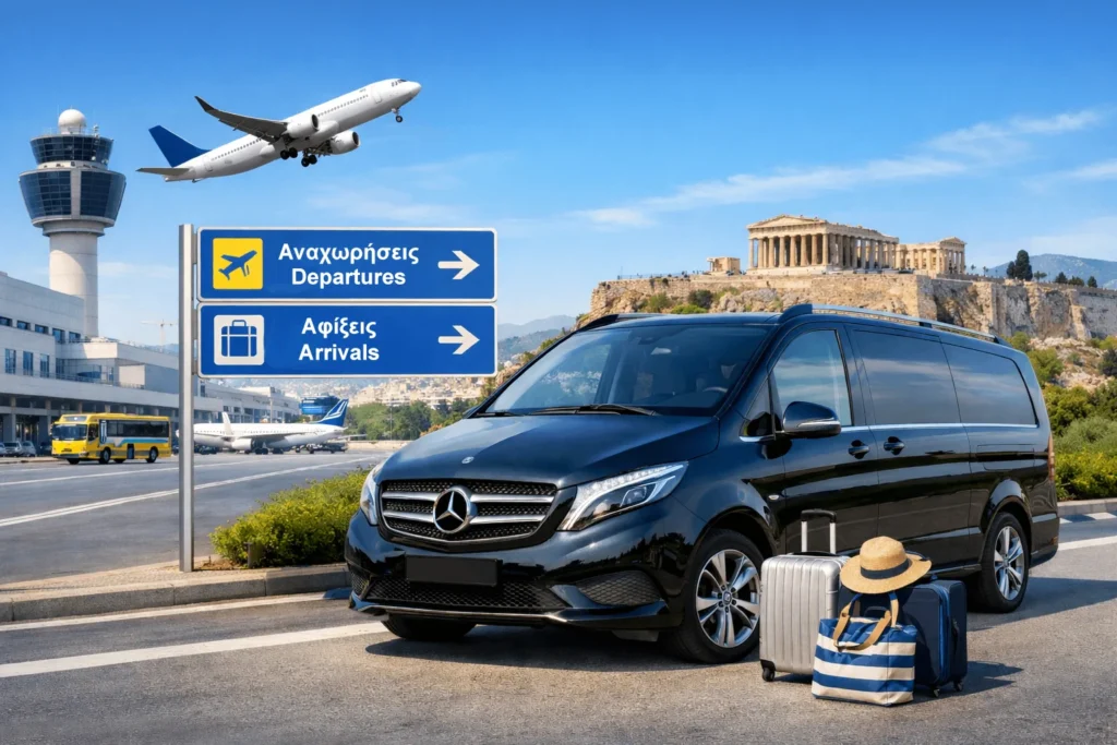 Athens Airport Taxi Transfer ;; Minivan ; Minibus